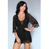 LivCo Corsetti Fashion пеньюар, сорочка и трусики "Melisenda" черный