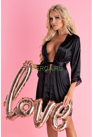 LivCo Corsetti Fashion Пеньюар и трусики "Ariladyen" черный