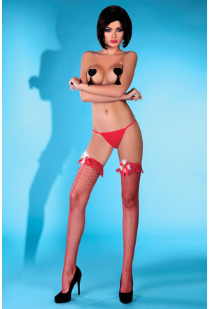 LivCo Corsetti Fashion чулки "Pearl Red"